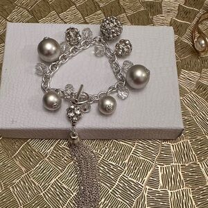 Elegant Silver Charm Bracelet